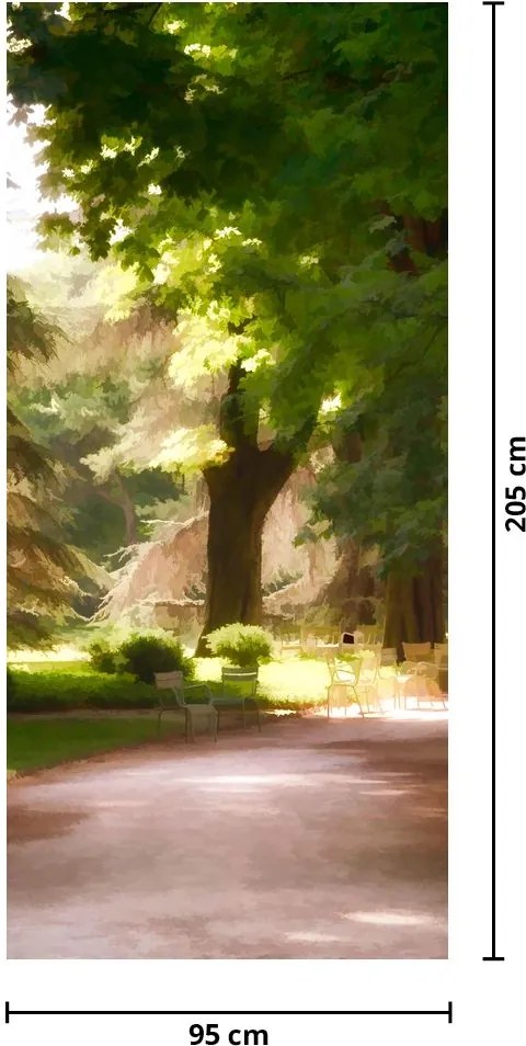 Fototapeta na dvere - Park (95x205cm)