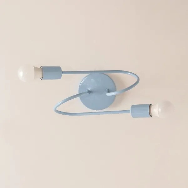 Prisadený luster OXFORD 2xE27/15W/230V modrá