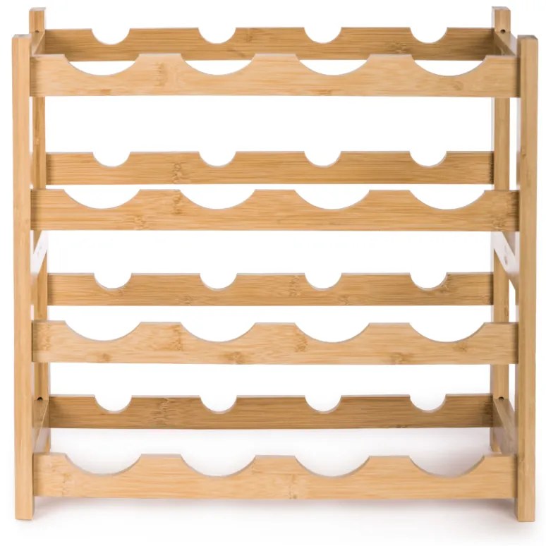 G21 Bambusový stojan na víno, 16 fliaš, M