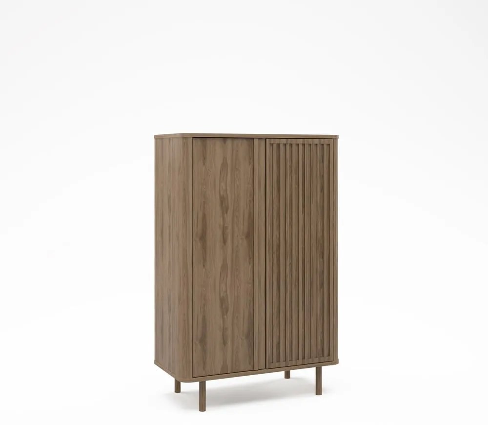 Skrinka v dekore duba v prírodnej farbe 86x130x40 cm Salma – Marckeric