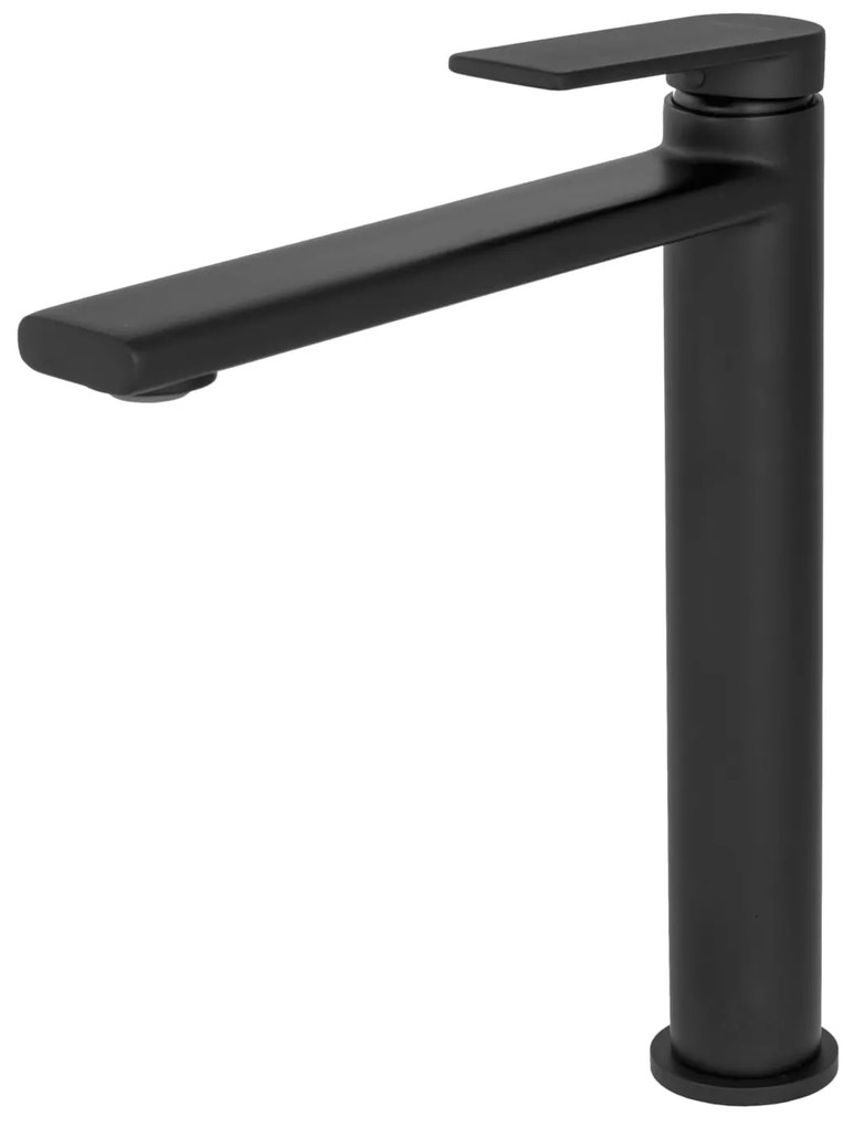 Gamma Rossa, vysoká umývadlová batéria h-260, čierna matná, GMA-BRAUW-BK