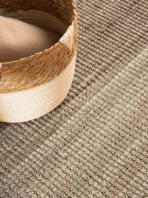 Koberec Hanse Home Bouclé Jaipur naturálny / sivý / hnedý kruh