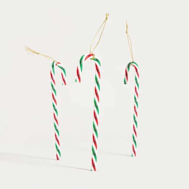 Závesná vianočná dekorácia TWINKLE Candy Cane 758010 (6 ks)