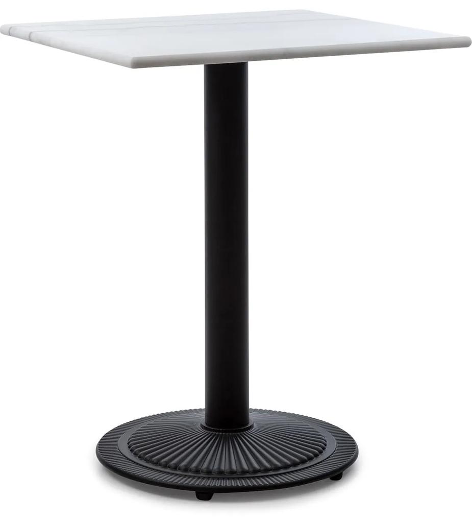 Patras Onyx, bistro stolík, secesný štýl, mramor, 60 × 60 cm, výška: 72 cm, liatinový stojan