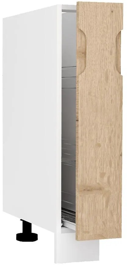 Kuchynská skrinka Zoya D15 Cargo + košík  Dub Halifax/Biely