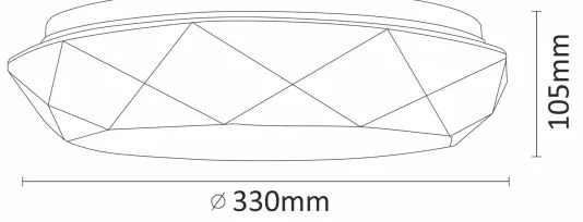 LED Kúpeľňové stropné svietidlo GALAXY LED/17W/230V