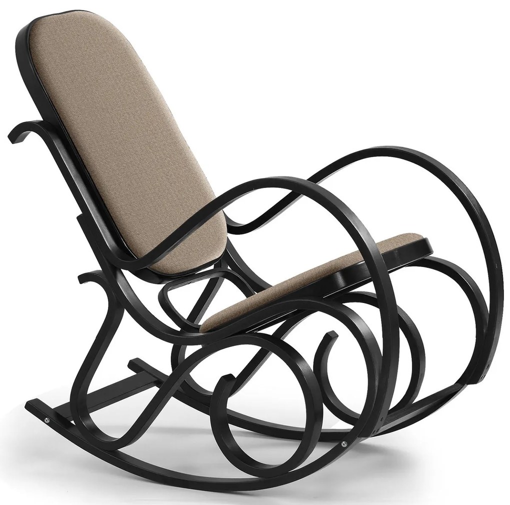 Rustikálne hojdacie kreslo Max BIS Plus - wenge