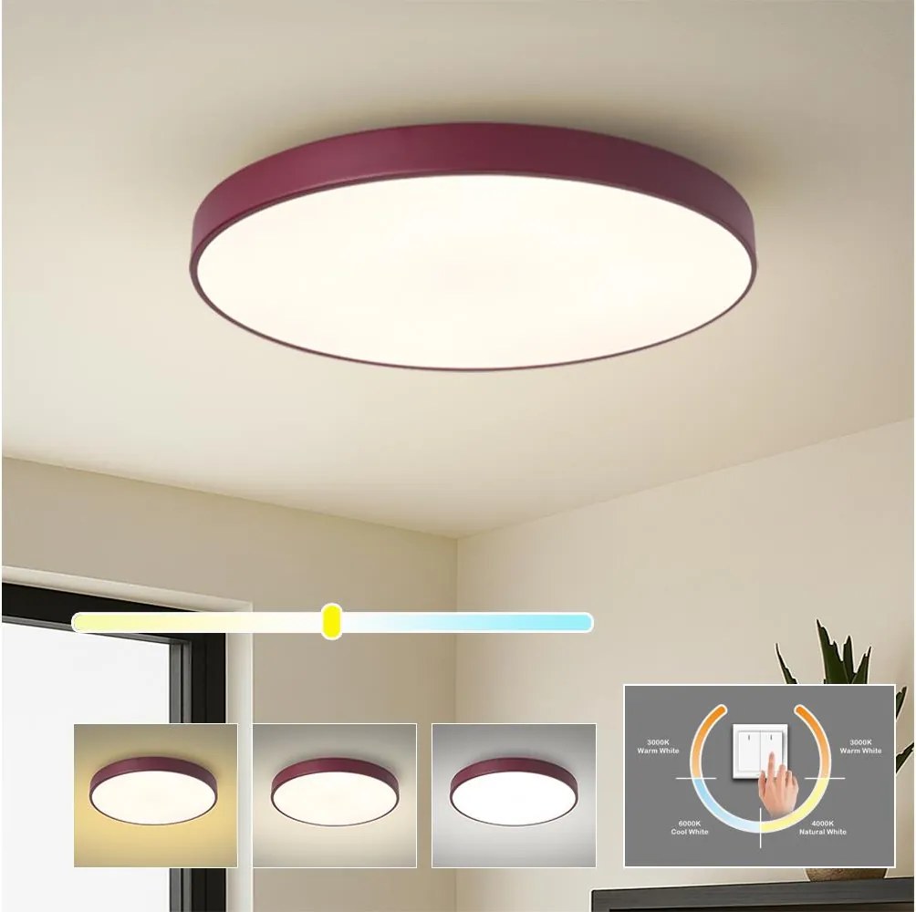 BRILAGI - LED Stropné svietidlo POOL LED/60W/230V 3000/4000/6000K 60 cm bordová