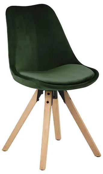 Dima jedálenská stolička machovo zelená / natur