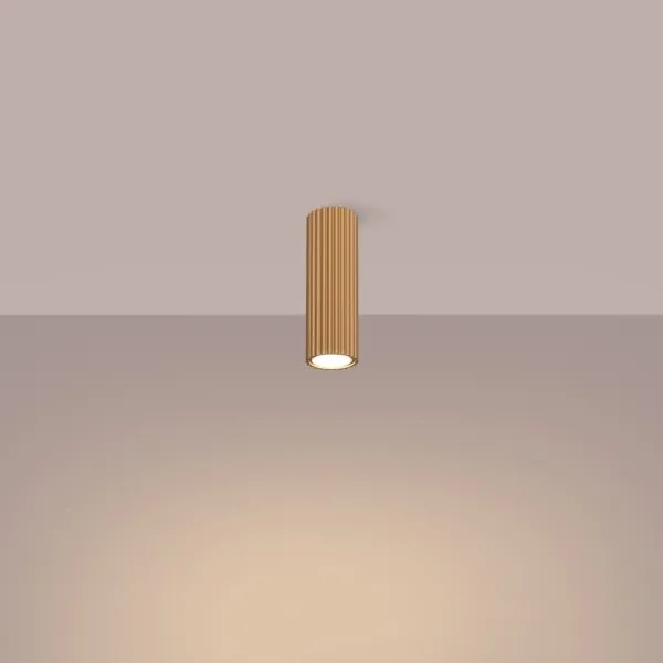 Sollux SL.1550 - Bodové svietidlo KARBON 1xGU10/10W/230V 20 cm zlatá