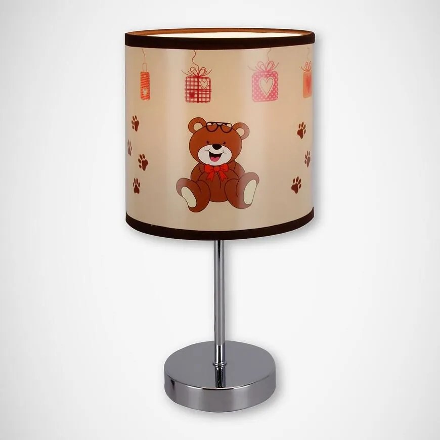 Stolná lampa Nuka E14 hnedá 0365 LB