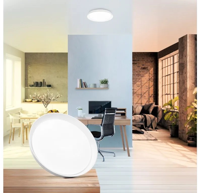 LEDVANCE Stropné smart LED osvetlenie SUN@HOME, 26W, 2100lm, 430mm, okrúhle, biela