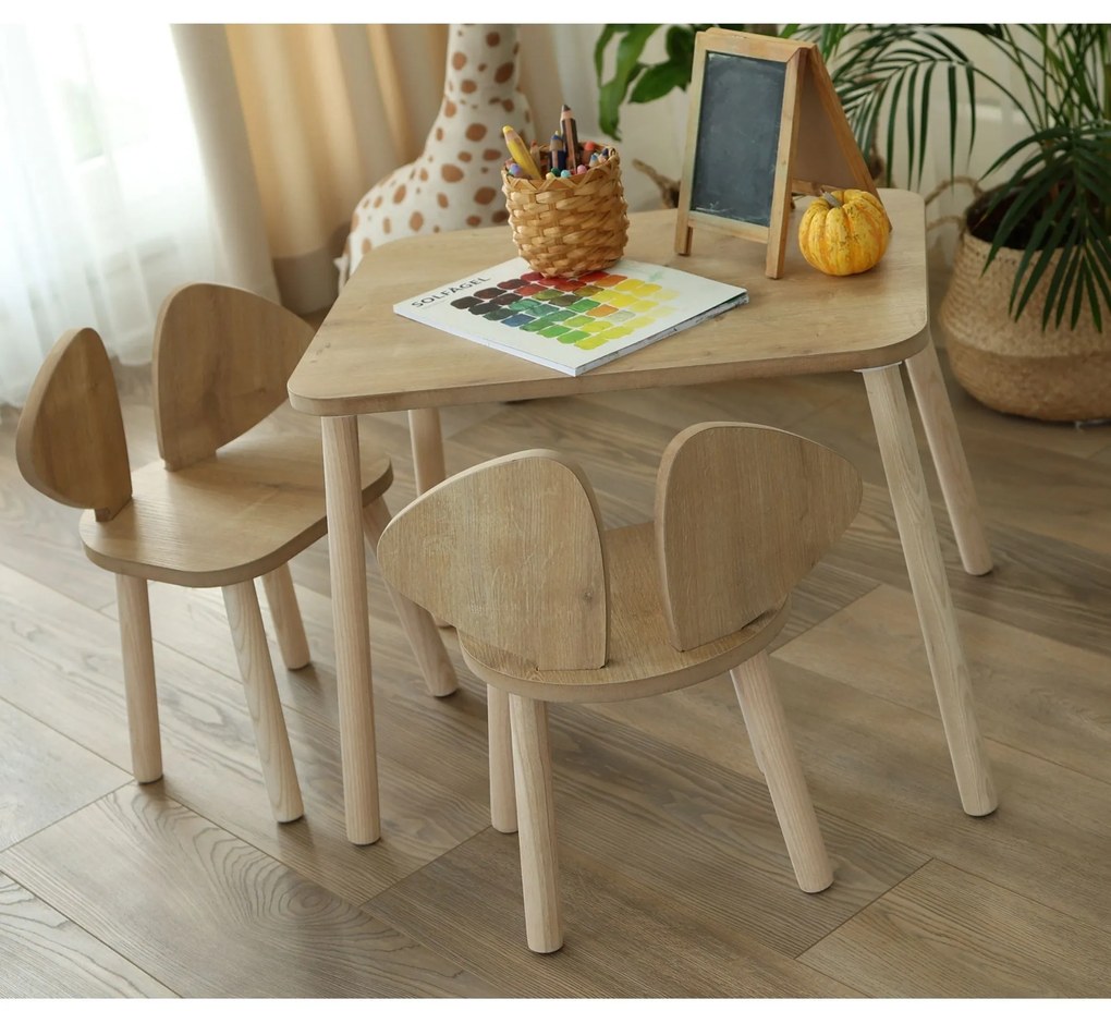 Súprava detského nábytku Mickey hnedá