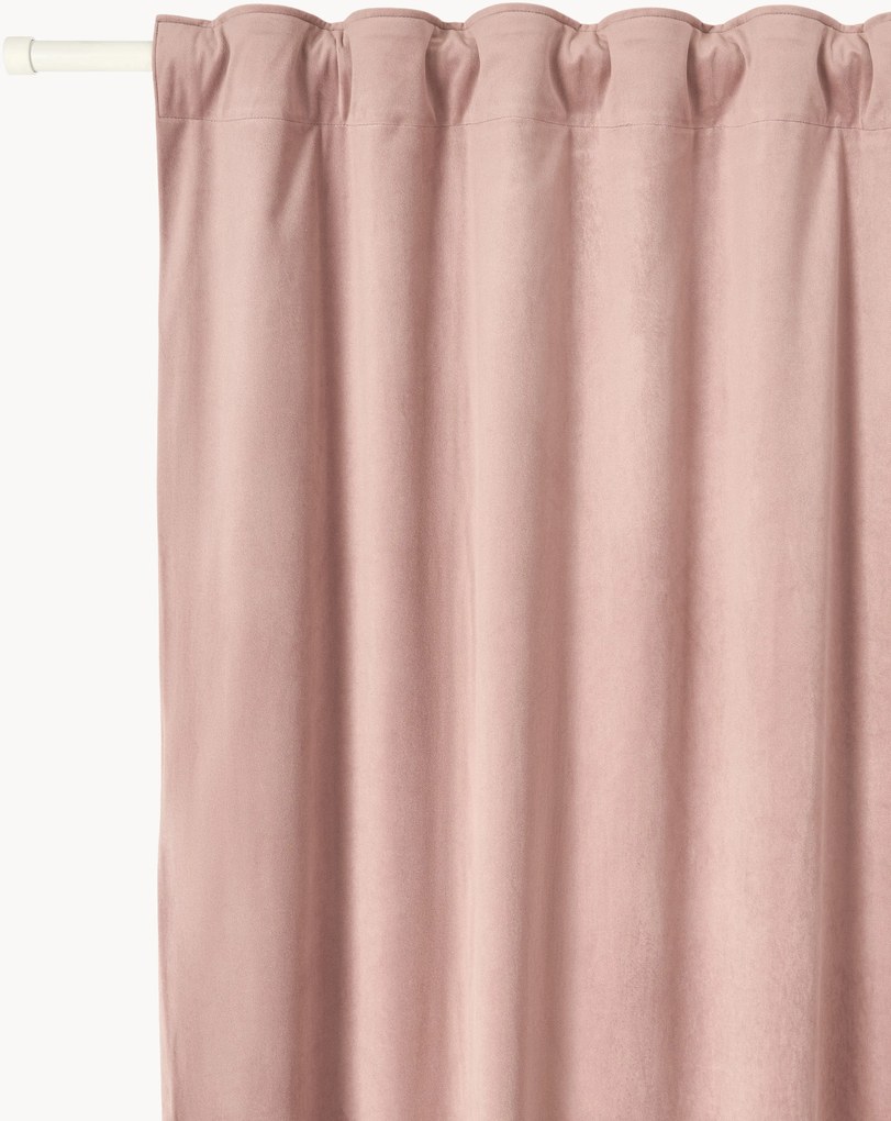 Zamatové zatemňovacie závesy's multifunkčnou páskou Rush, 2 ks, Š 135 cm