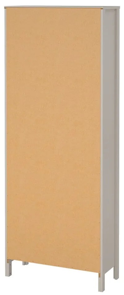 Sivobéžová vitrína 78x199x33 cm Madrid – Tvilum