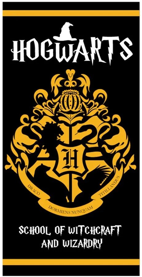 Plážová osuška Harry Potter - Hogwarts School of Witchcraft and Wizardry - 70 x 140 cm