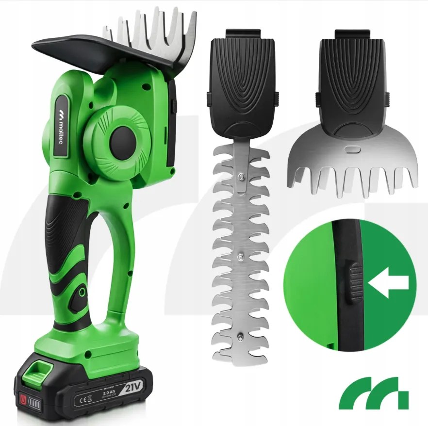 Akumulátorové nožnice na trávu a živý plot 2v1 MasterHedge-500W