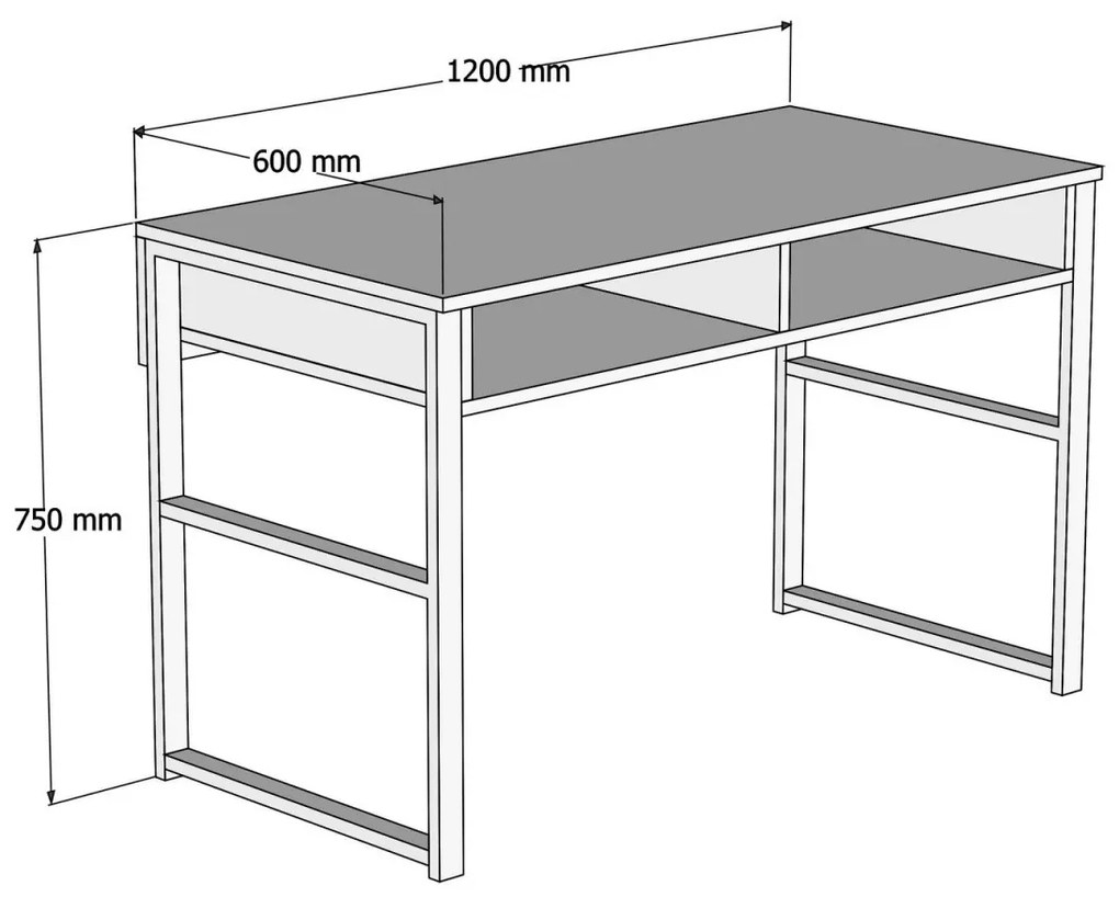 Písací stôl MISTO javor