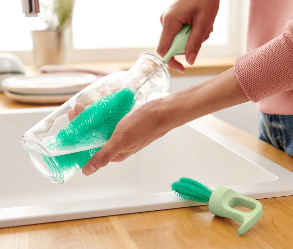 3 v 1: kefka na čistenie pohárov a fliaš