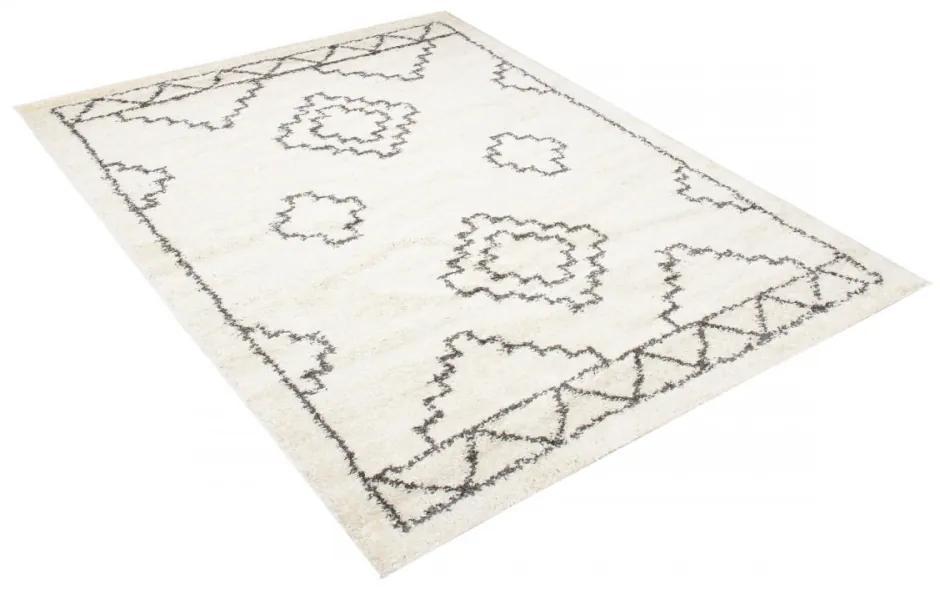 Kusový koberec shaggy Pena krémový 120x170cm