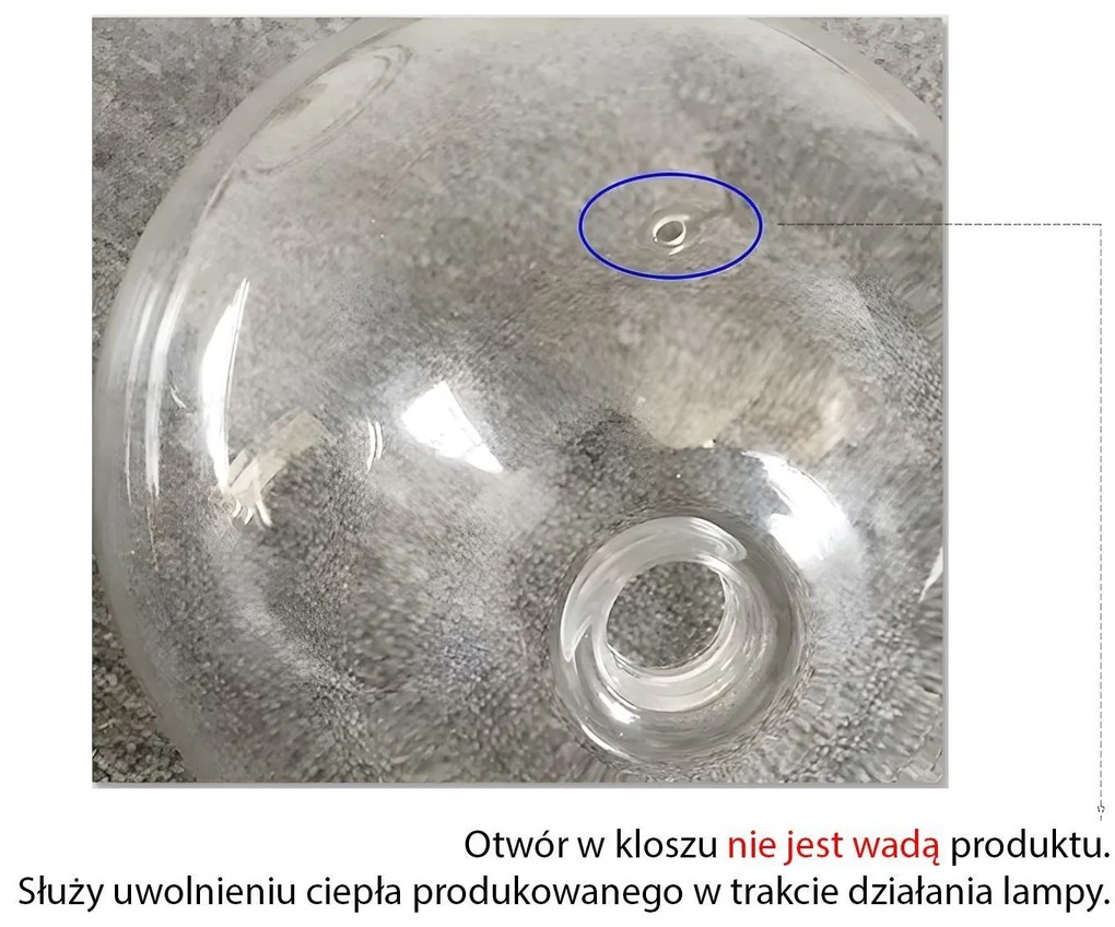 Toolight Rea, Sklenené guľové závesné stropné svietidlo 20cm APP1685-1CP, OSW-04305