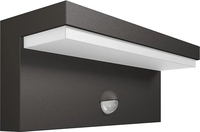 Philips 16484/93/P3 - LED Vonkajšie svietidlo so senzorom BUSTAN 2xLED/4,5W IP44