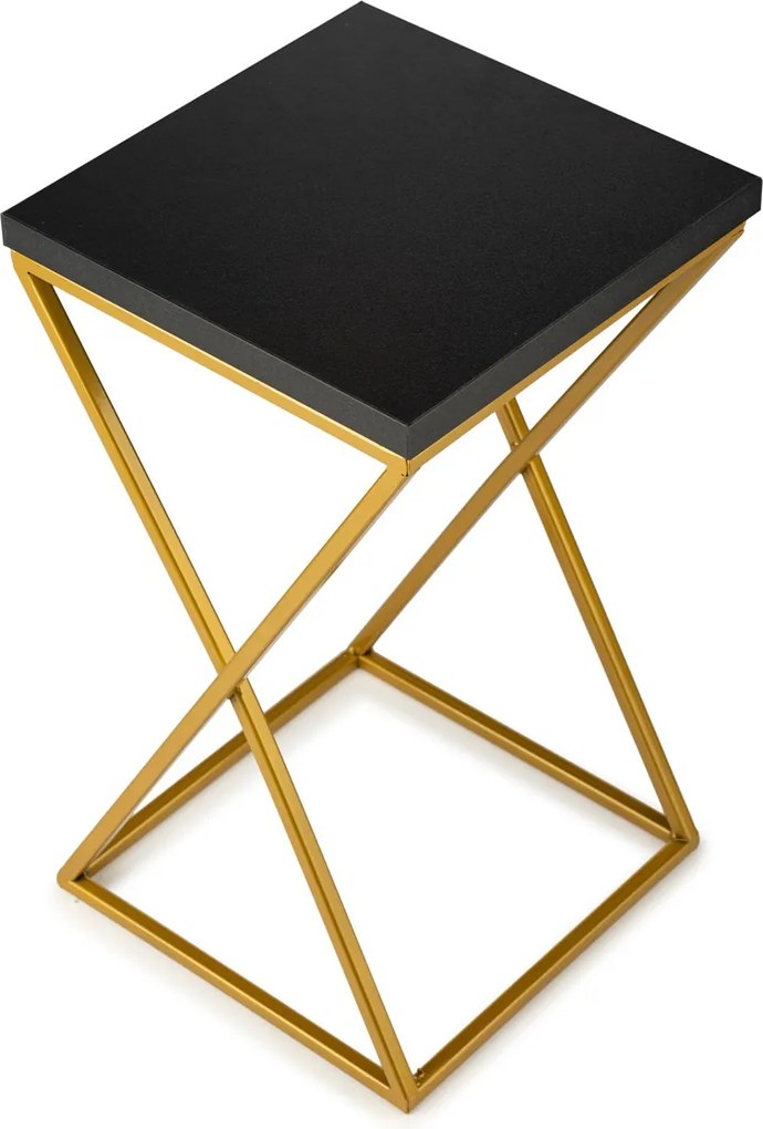 STOJAN NA KVETINÁČ LOFT6 40X24X24 CM ZLATÁ/ČIERNA