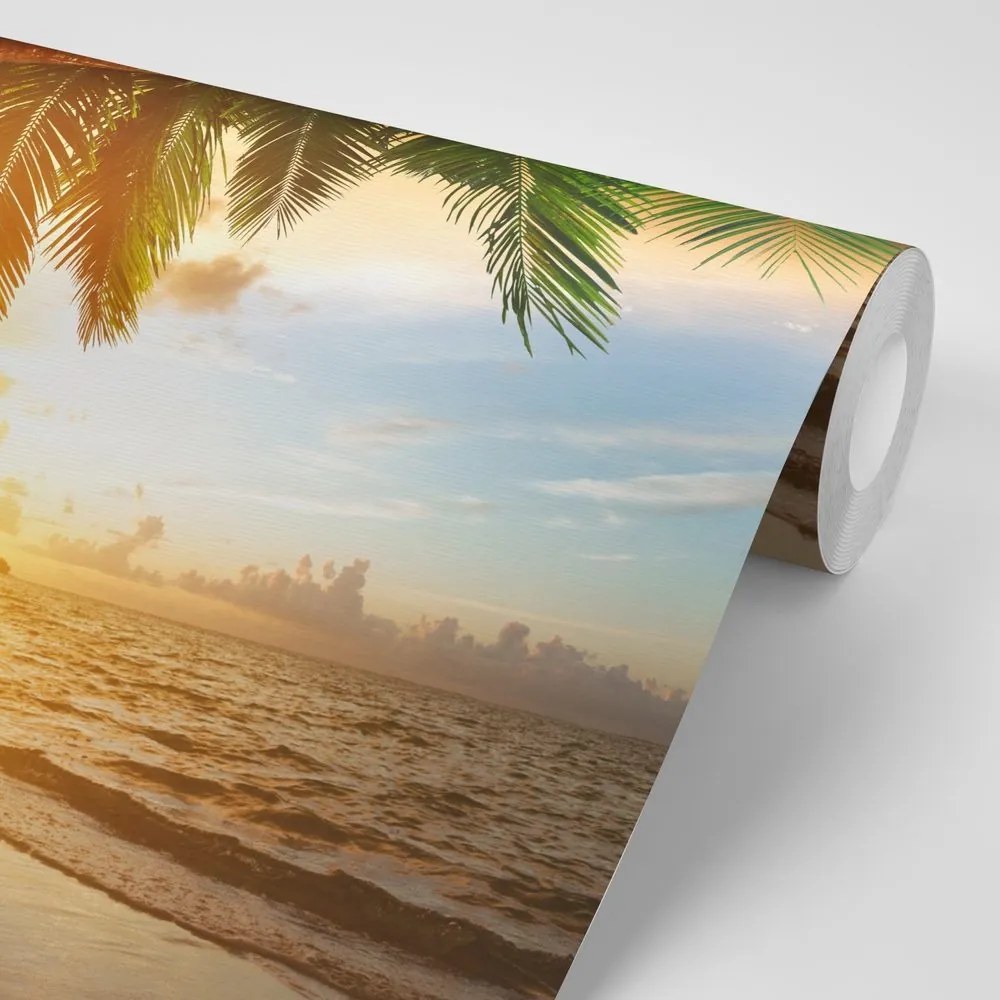 Samolepiaca fototapeta východ slnka na karibskej pláži - 150x100