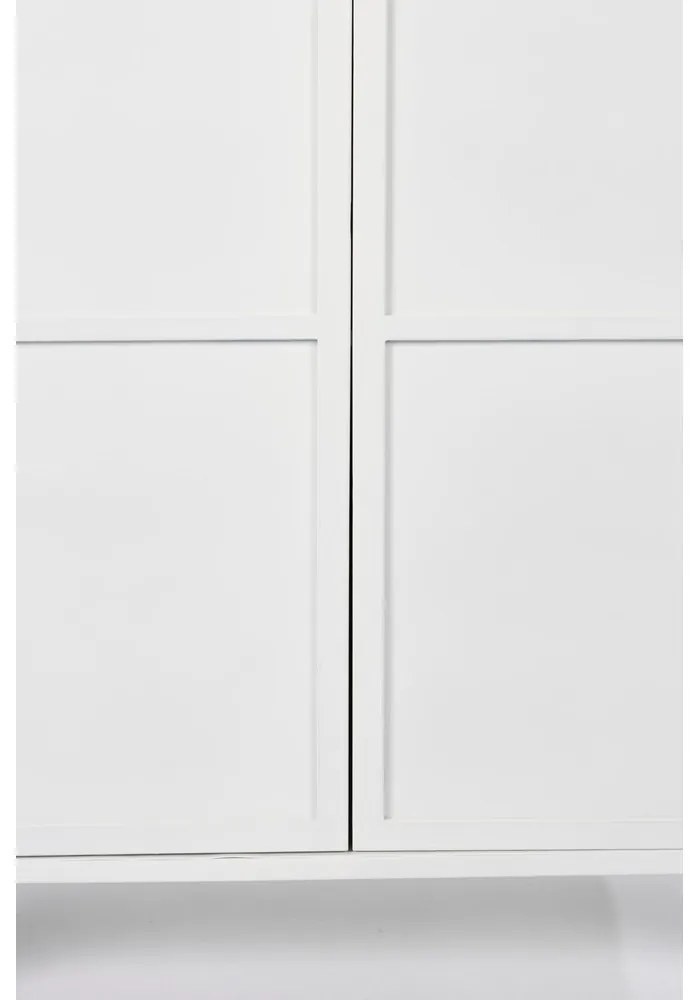 Biela kovová vitrína 35x150 cm Miya – White Label