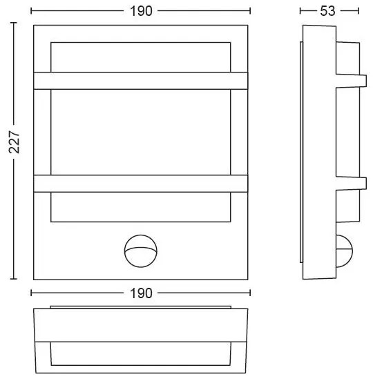 Philips 17395/93/P0 - LED Vonkajšie nástenné svietidlo PETRONIA LED/12W IP44