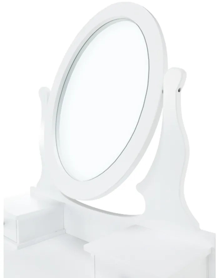 Dekoratívny stolík so stoličkou LINET NEW, biely