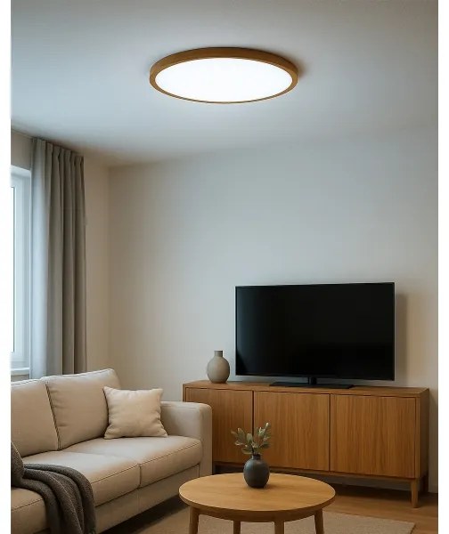 LED stropné svietidlo LED/32W/230V 3000/4000/6500K priemer 40 cm béžové