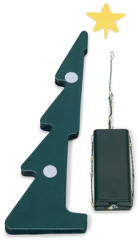 Papierový strom s LED, stredný