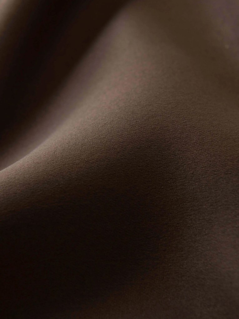 Blackout závesy Elias tmavohnedá – 140 × 250 cm (2 ks) - riasiaca stuha