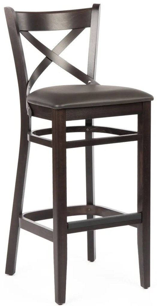 XTON 04 SG UP AMERICAN WALNUT DREVENÁ BAROVÁ STOLIČKA S PODSEDÁKOM brown