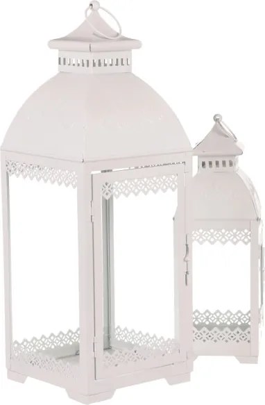 Set dvoch lampášov biely JL343 (2 ks)