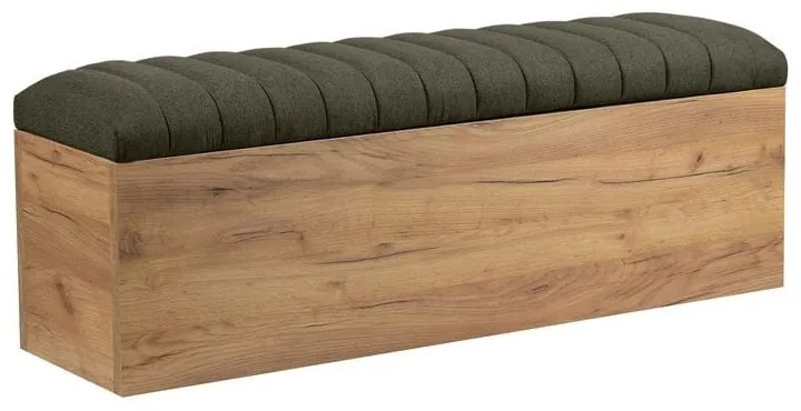 Lavica v zelenej a prírodnej farbe Oceane – Bobochic Paris