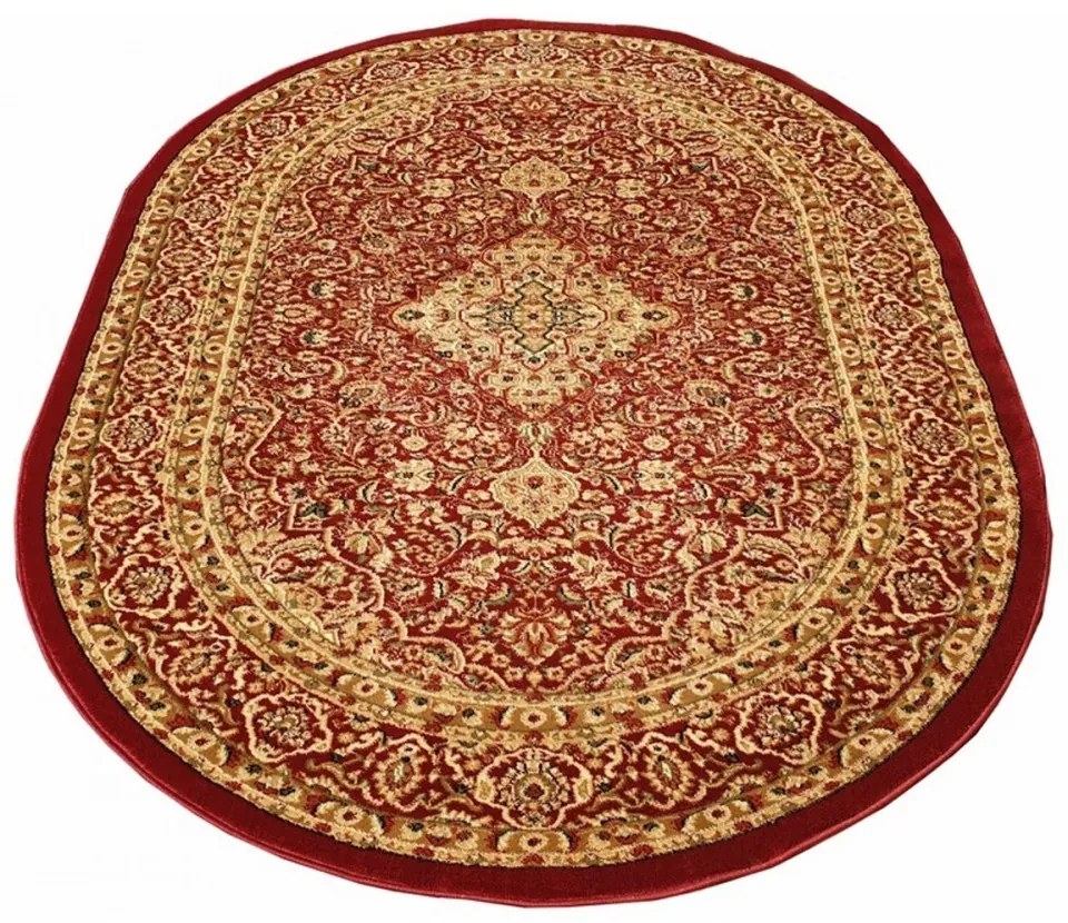 Kusový koberec klasický vzor 6 bordó ovál, Velikosti 200x300cm