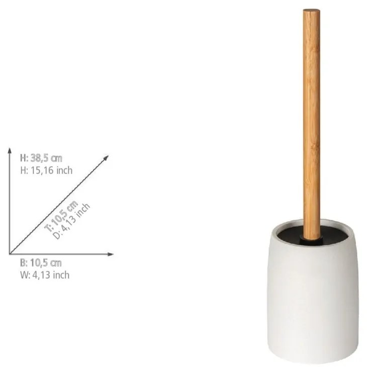 Biela WC kefa z polyresínu Altavalle – Wenko
