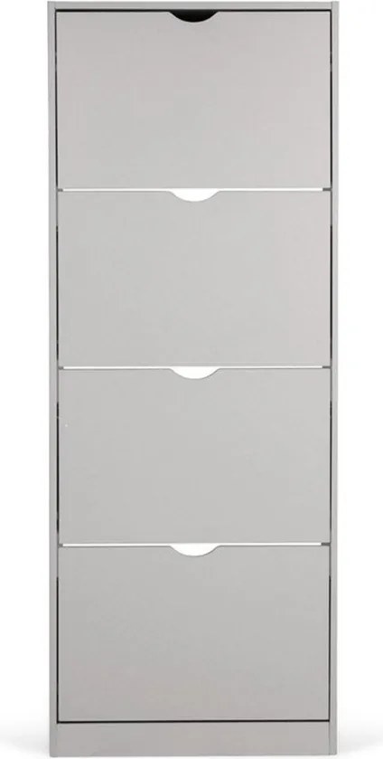 Sivá výklopná skrinka na topánky 60x157x24 cm Stelo – Bonami Essentials