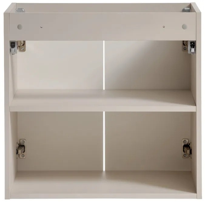 Závěsná skříňka Viva Cashmere s deskou 60 cm kašmírová/dub evoke