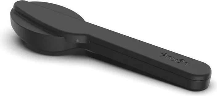 Čierne/v striebornej farbe antikoro cestovné príbory v súprave 3 ks To Go – Lékué