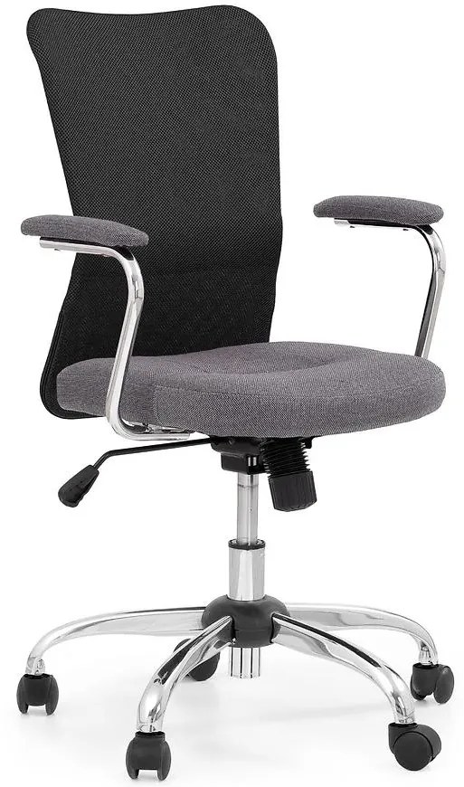 Kancelárske kreslo Andy Šedá/čierna