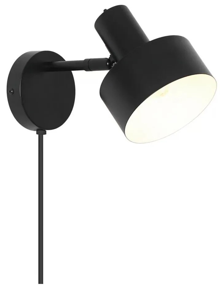 Nordlux - Nástenné svietidlo MATIS 1xE27/15W/230V čierna