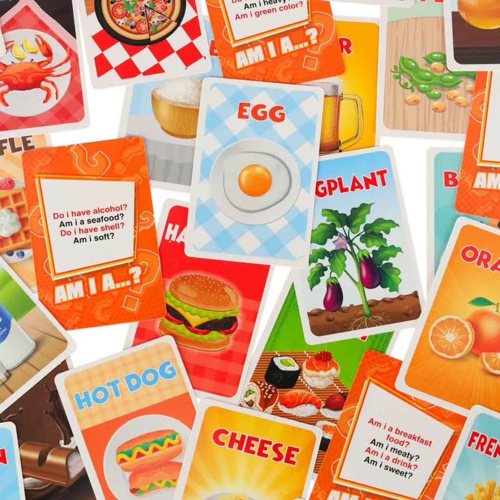 KIK Kto som? Hádaj jedlo Rodinná párty hra pre deti