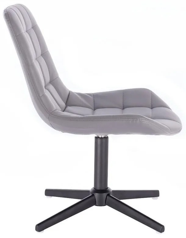 LuxuryForm DESIGN Stolička PARIS na čiernom kríži - šedá