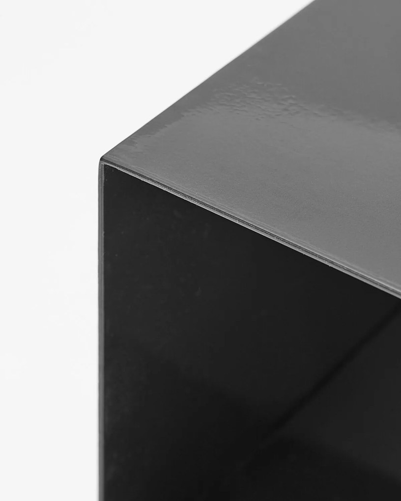 Odkladací stolík rafi 40 x 32 cm čierny MUZZA