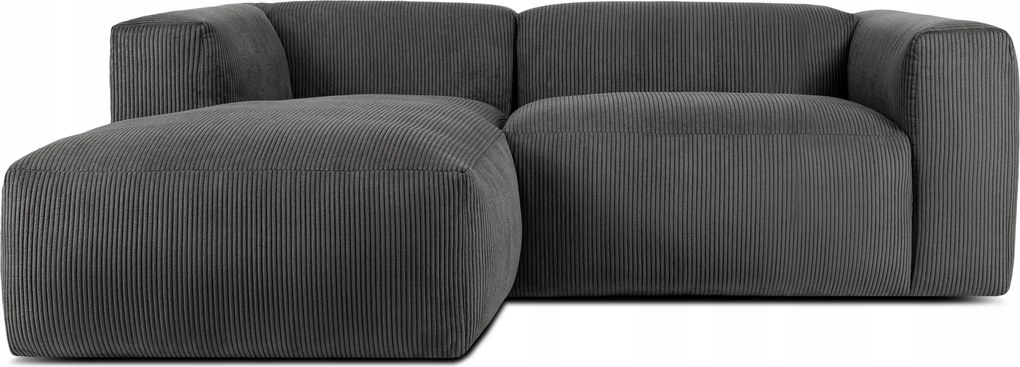 Modulárna rohová sedačka do obývačky ľavá mäkká Konsimo Buffo šedá