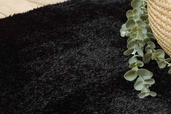 Kúpeľňový koberček SANTA čierny