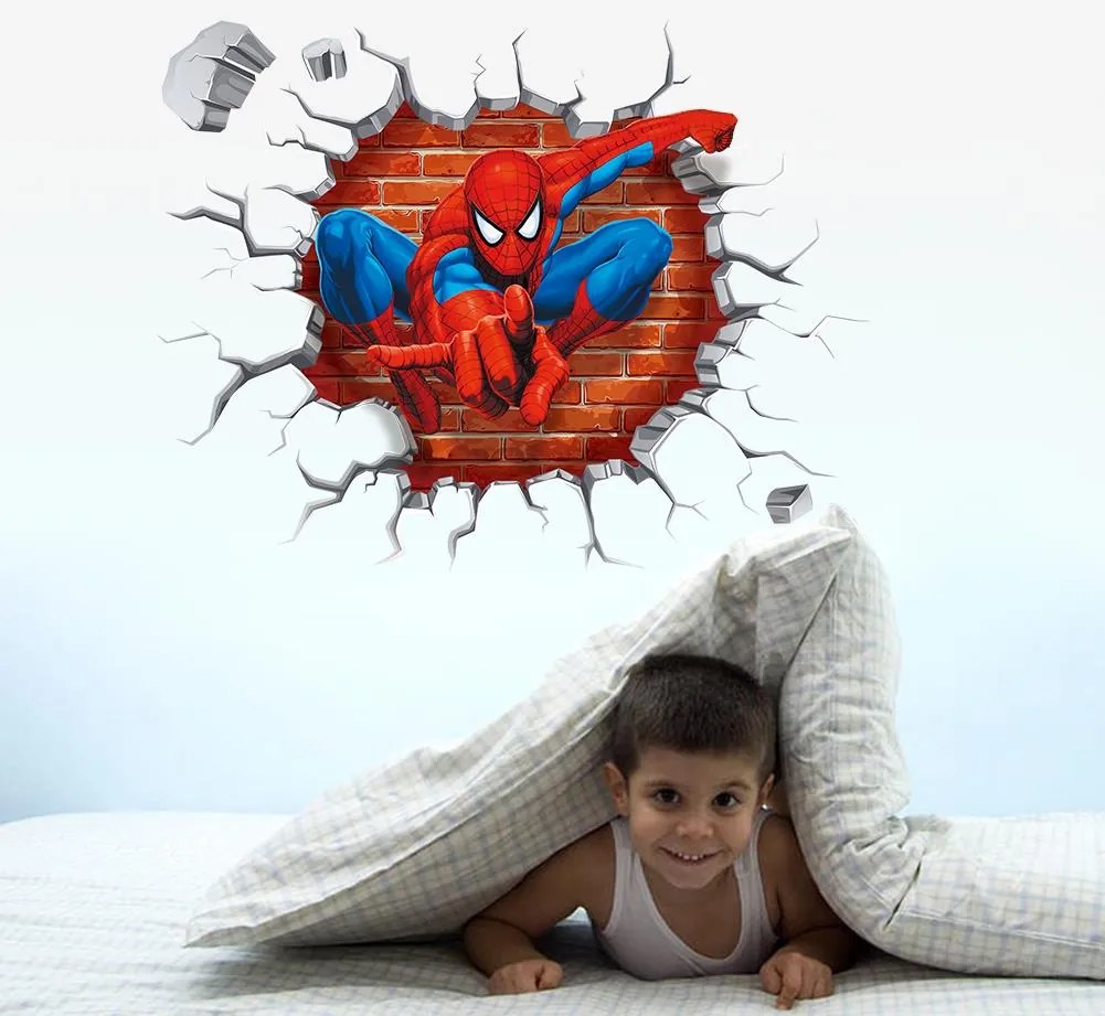 Veselá Stena Samolepka na stenu na stenu Spiderman zo steny